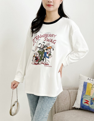 STRAWBERRY SWAG TOP / ATASAN KAOS COTTON OVERSIZE