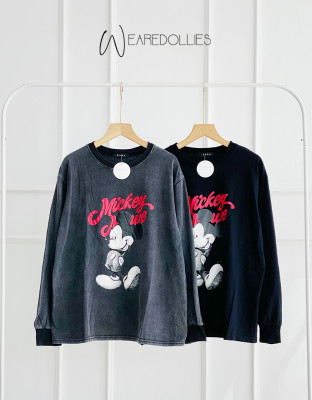 TIRANA TOP / ATASAN KAOS SABLON MICKEY