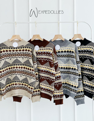 TRINGLE KNIT SWEATER / SWEATER MOTIF