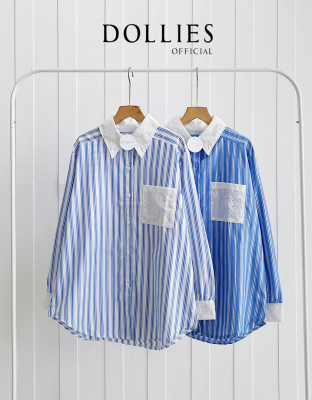 WENZI SHIRT / KEMEJA STRIPES MIX BROKAT