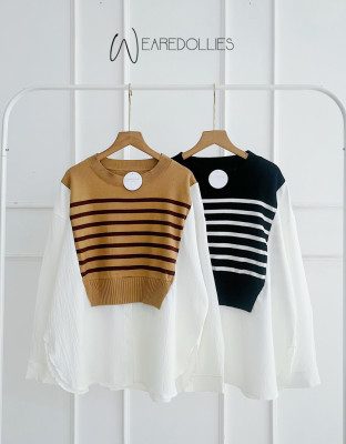 WILKY TOP / ATASAN KNIT MIX KATUN PREMIUM