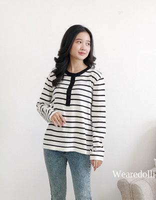 WISTER STRIPES TOP / ATASAN KNIT MOTIF STRIPES