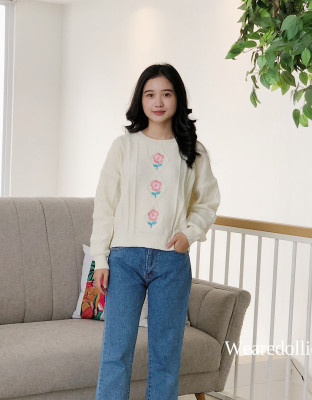 YONA FLORA SWEATER / SWEATER RAJUT PREMIUM