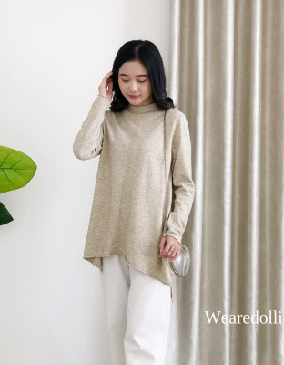 YUJI TOP / ATASAN KNIT POLOS WANITA