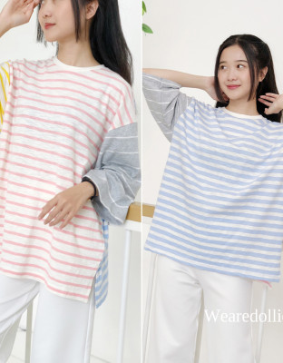 ZIGGY STRIPES TOP / KAOS BASIC OVERSIZE