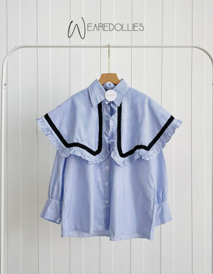 ZUKO COLLAR SHIRT / KEMEJA STRIPES KERAH SAILOR