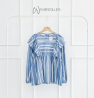 ADELIA STRIPES BLOUSE / ATASAN RUFFLE