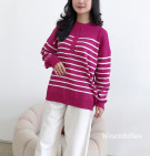 AECHA KNIT TOP / ATASAN KNIT STRIPES BASIC