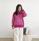 AECHA KNIT TOP / ATASAN KNIT STRIPES BASIC