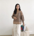 AECHA KNIT TOP / ATASAN KNIT STRIPES BASIC