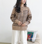 AECHA KNIT TOP / ATASAN KNIT STRIPES BASIC