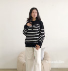 AECHA KNIT TOP / ATASAN KNIT STRIPES BASIC