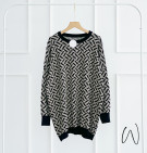 AIDEN KNIT BLOUSE / ATASAN RAJUT MOTIF