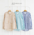 AKMALA STRIPES TOP / KEMEJA GARIS