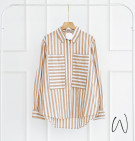 AKMALA STRIPES TOP / KEMEJA GARIS