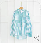 AKMALA STRIPES TOP / KEMEJA GARIS