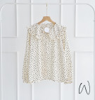 ALANA POLKA TOP / ATASAN KERAH RUFFLE