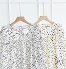 ALENA POLKA  TOP / ATASAN BLOUSE RUFFLE