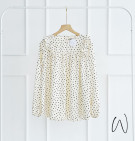 ALENA POLKA  TOP / ATASAN BLOUSE RUFFLE