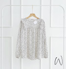 ALENA POLKA  TOP / ATASAN BLOUSE RUFFLE