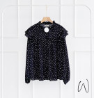 ALENA POLKAN  TOP / ATASAN BLOUSE RUFFLE