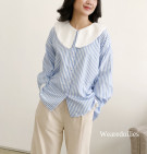 ALIARA SHIRT / KEMEJA STRIPES KERAH SAILOR