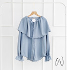 ALLINA RUFFLE TOP / ATASAN KERAH RUFFLE