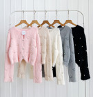 AOLANI PEARL CARDY / CARDIGAN RAJUT FURR MIX MUTIARA