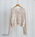 AOLANI PEARL CARDY / CARDIGAN RAJUT FURR MIX MUTIARA