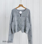 AOLANI PEARL CARDY / CARDIGAN RAJUT FURR MIX MUTIARA