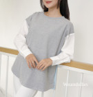 ARKA BLOUSE / ATASAN KAOS BASIC MIX KATUN