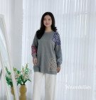 BELONA SWEATER / SWEATER KNIT MOTIF BORDIR