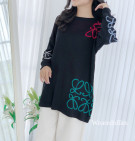 BELONA SWEATER / SWEATER KNIT MOTIF BORDIR