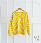 BETARI KNIT BLOUSE / KNIT STRIPES