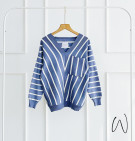 BETARI KNIT BLOUSE / KNIT STRIPES