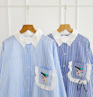 BIRD STRIPES SHIRT / ATASAN KEMEJA STRIPES