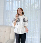 BORDIA SHIRT / ATASAN KEMEJA EMBROIDERY LENGAN 7/8