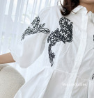 BORDIA SHIRT / ATASAN KEMEJA EMBROIDERY LENGAN 7/8