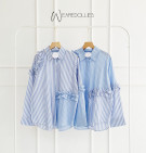 BRIANA SHIRT / ATASAN STRIPES RUFFLE