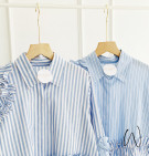 BRIANA SHIRT / ATASAN STRIPES RUFFLE