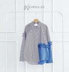 BRIANA SHIRT / ATASAN STRIPES RUFFLE