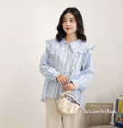 BYLLA SHIRT / KEMEJA STRIPES KERAH SAILOR