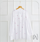 CAFELA WHITE TOP / BLOUSE PUTIH BORDIR