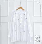 CAFELA WHITE TOP / BLOUSE PUTIH BORDIR