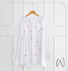 CAFELA WHITE TOP / BLOUSE PUTIH BORDIR