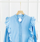 CAMILLE RUFFLE TOP / ATASAN DENIM RUFFLE