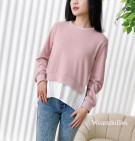 CAMINA BLOUSE / ATASAN BLOUSE KAOS MIX PRISKET LACE