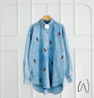 CANIE DENIM SHIRT / KEMEJA DENIM MICKEY