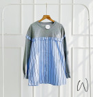 CARMIE BLOUSE / BLOUSE MOTIF STRIPES