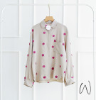 CAROLYN TOP / KEMEJA POLKA TIMBUL